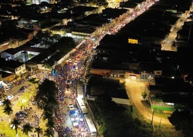 Carreata de Eduardo Honório e Lícia Maciel reúne mais de 20 mil pessoas em Goiana